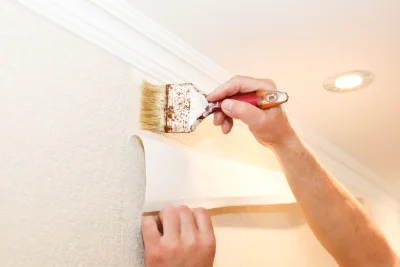 Pose de papier peint à la Capelle-Bonance — revêtements muraux et toiles de verre